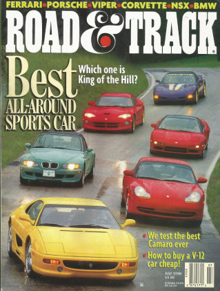 ROAD & TRACK 1998 JULY - BEST SPORTS CAR, CAMARO SS